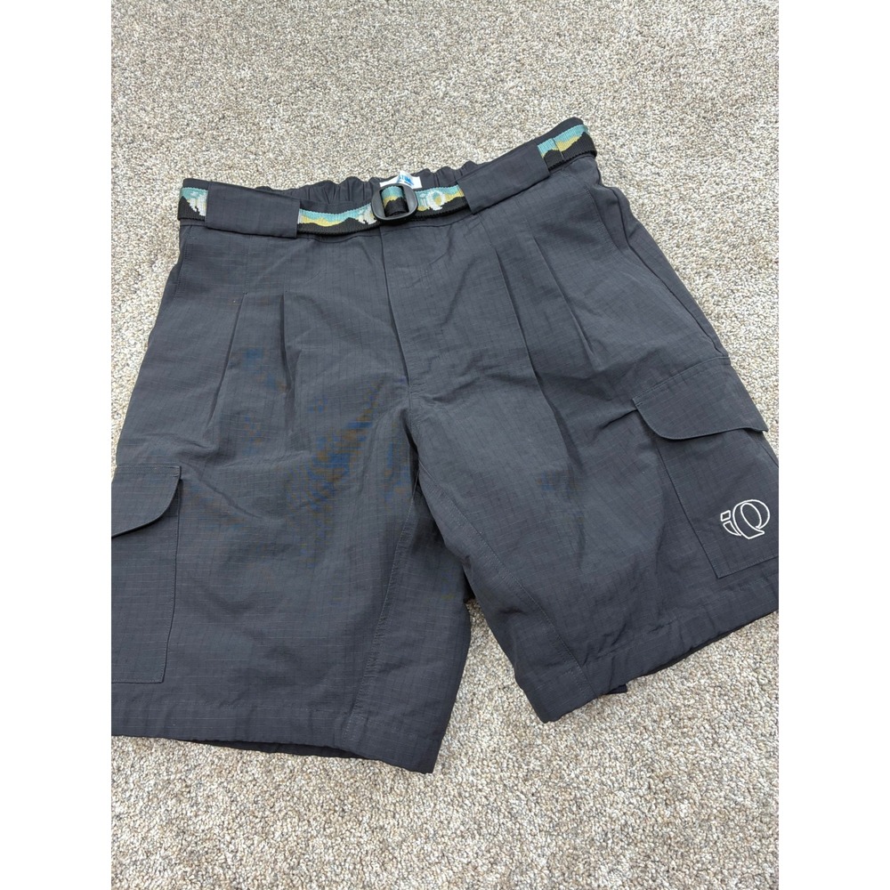 Pearl Izumi Vintage 1999 Ripstop Cargo Cycling Shorts Black Mens Large #0870